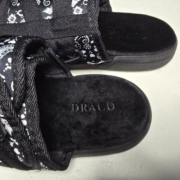 DRACO Slides Mens Shoes Size 12, 12.5, 13, 13.5 Black Sandals Bandana + Bag NEW main image 14